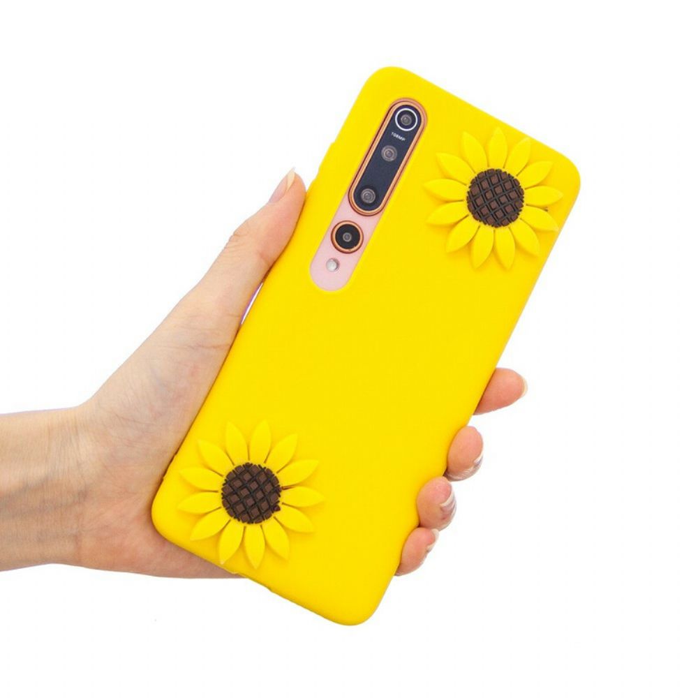 Hülle Für Xiaomi Mi 10 / 10 Pro 3d Sonnenblumen