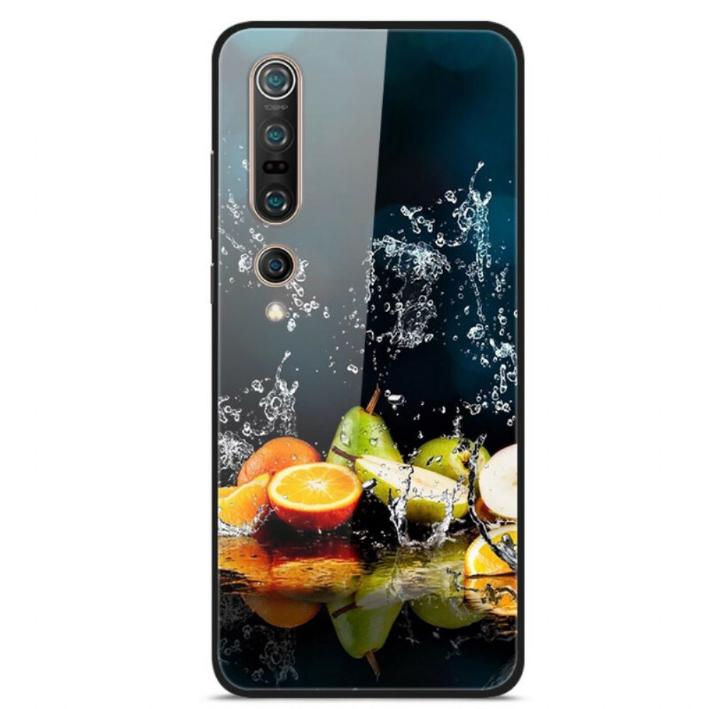 Hülle Für Xiaomi Mi 10 / 10 Pro Citrus Splash Gehärtetes Glas