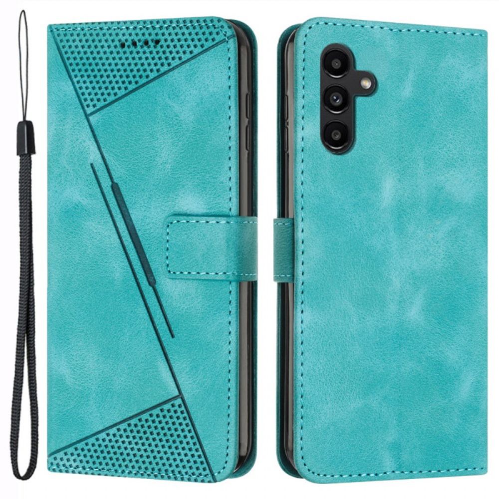 Lederhüllen Für Samsung Galaxy S24 5g Geometrisches Design