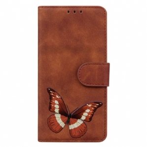 Lederhüllen Samsung Galaxy S24 5g Handyhülle Schmetterling Mit Riemen