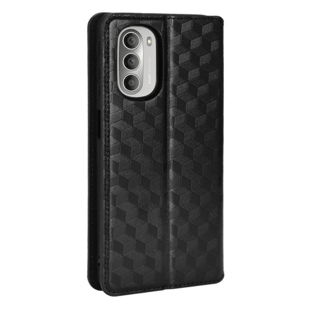 Schutzhülle Für Moto G51 5G Flip Case Diamant-leder-effekt