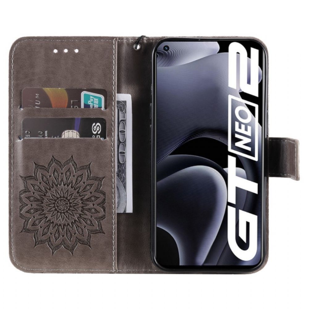 Flip Case Für Realme GT Neo 3T / Neo 2 Sonnenblume