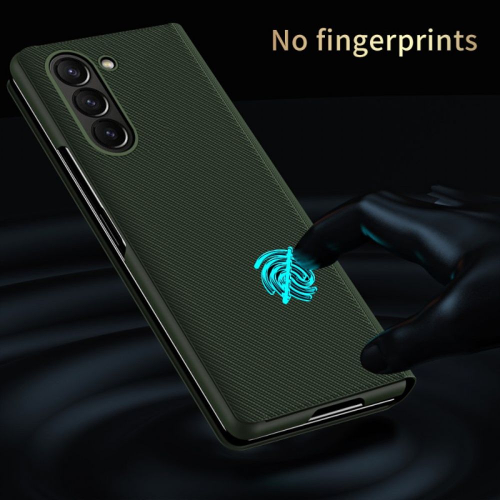 Case Samsung Galaxy Z Fold 6 Handyhülle Ledereffekt-stütze