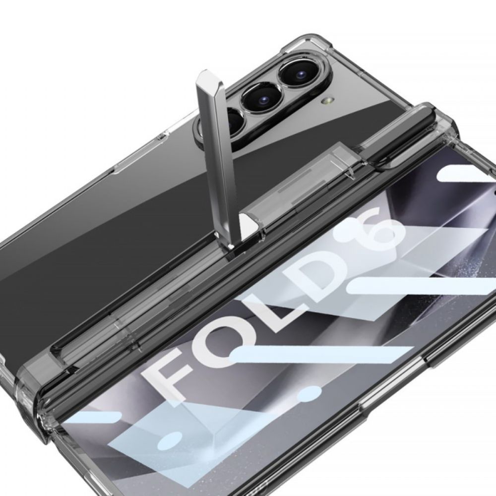 Hülle Samsung Galaxy Z Fold 6 Handyhülle Transparenter Stifthalter Und Halterung Gkk