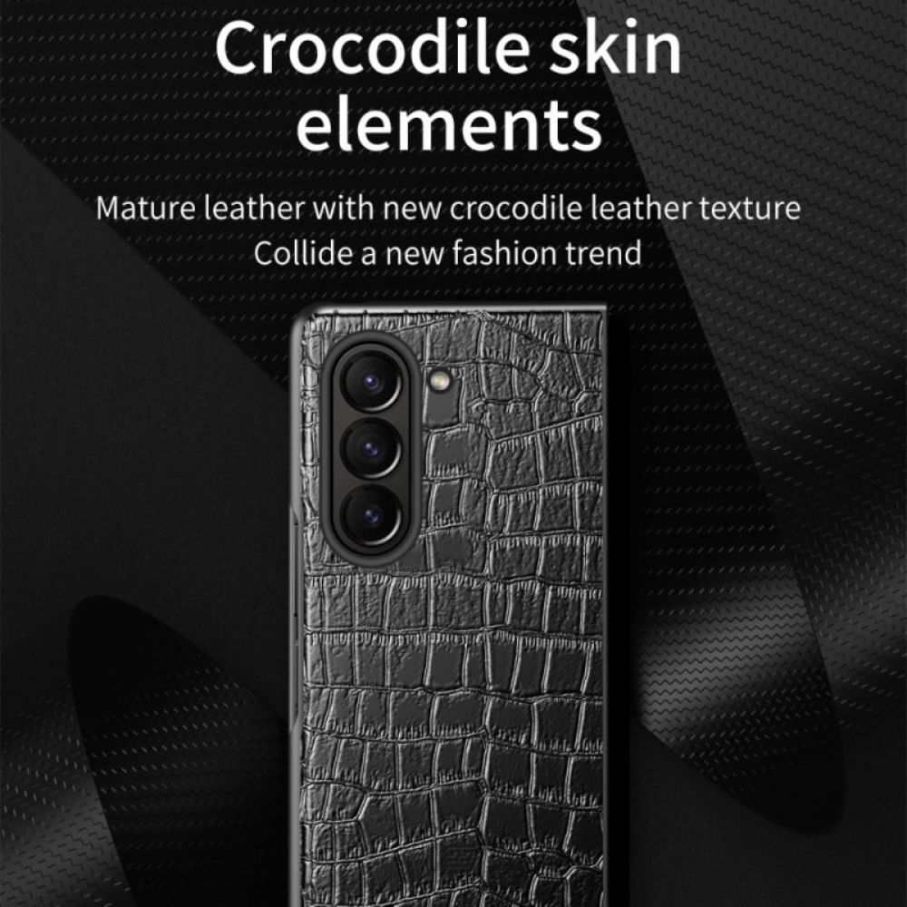 Hülle Samsung Galaxy Z Fold 6 Krokodil-stil