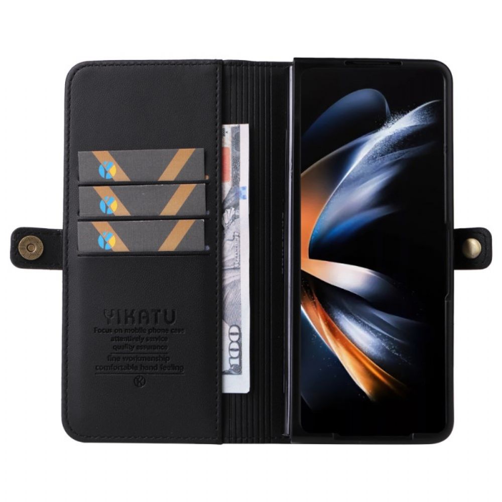 Lederhüllen Samsung Galaxy Z Fold 6 Kunstleder Yikatu