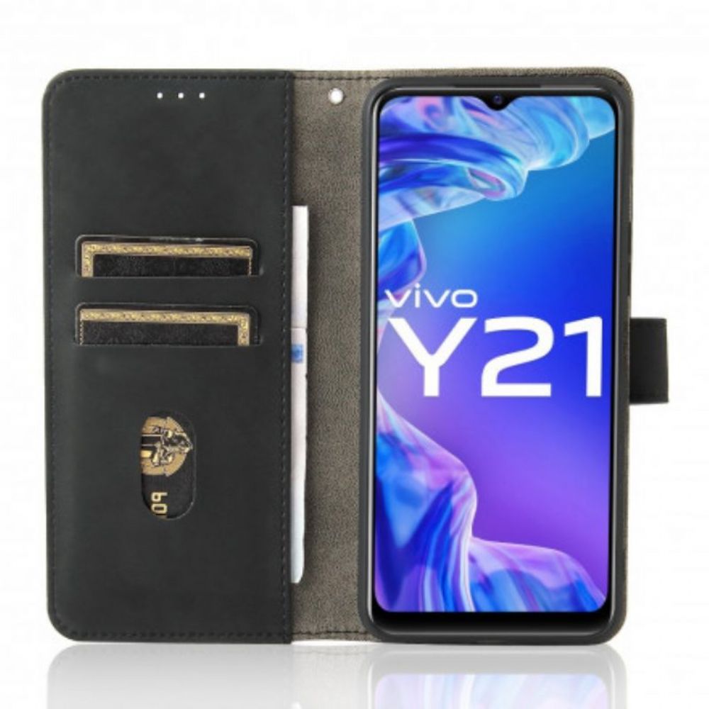 Flip Case Für Vivo Y21 Hautberührung