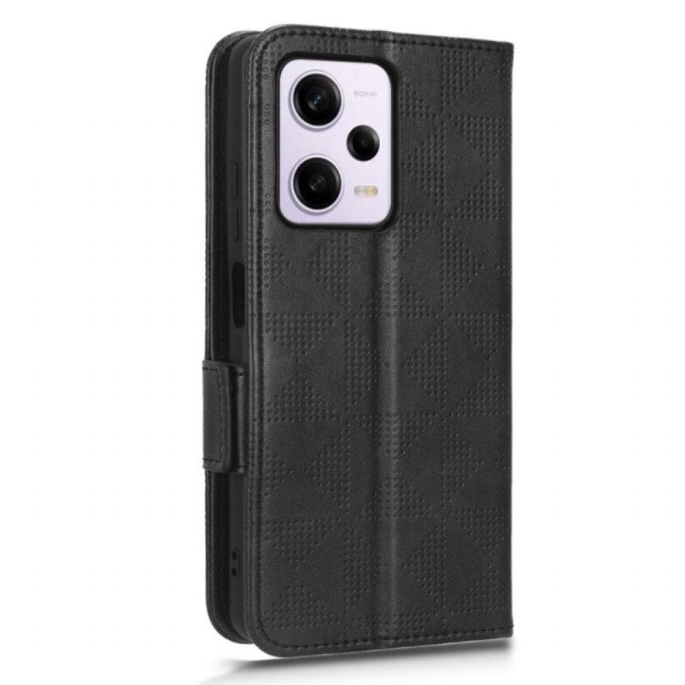 Flip Case Für Xiaomi Redmi Note 12 Pro Dreiecke Mit Lanyard