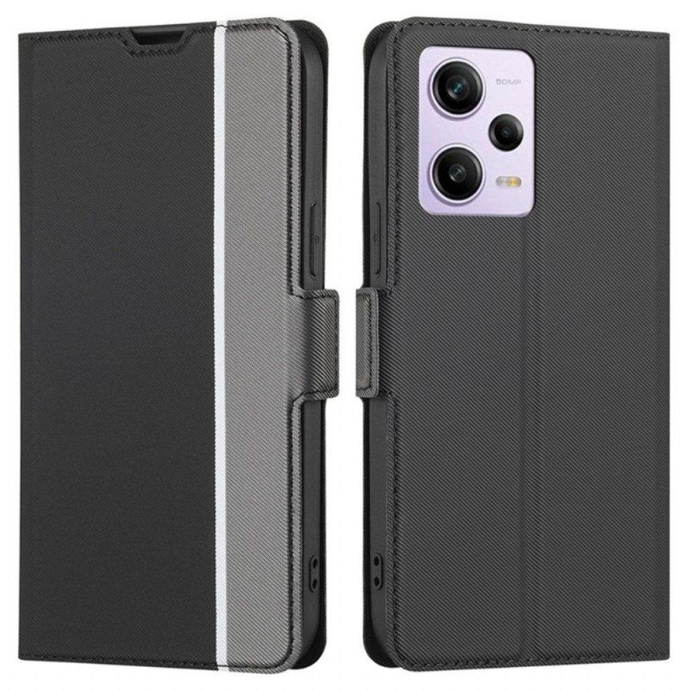 Flip Case Für Xiaomi Redmi Note 12 Pro Feine Bicolor