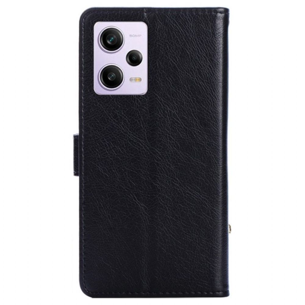 Flip Case Für Xiaomi Redmi Note 12 Pro Geldbörse Mit Reißverschluss