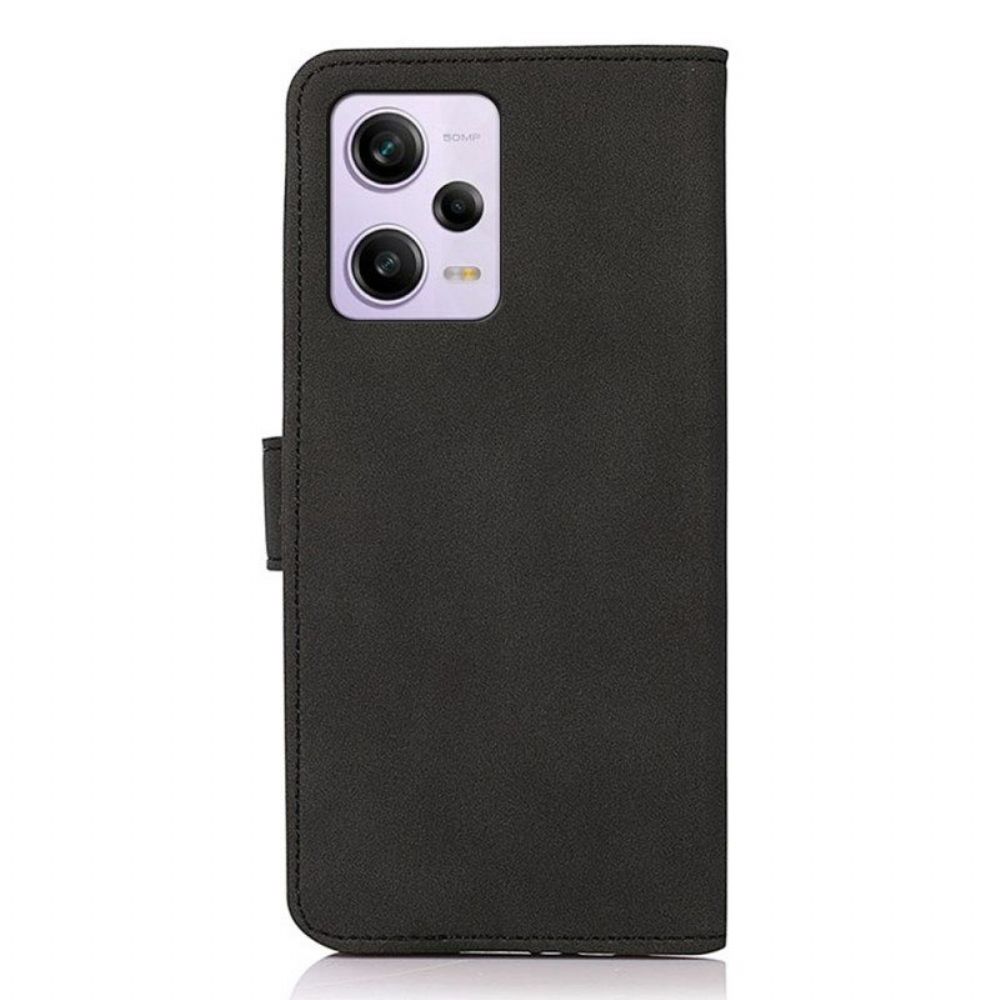 Flip Case Für Xiaomi Redmi Note 12 Pro Khazneh Modischer Ledereffekt