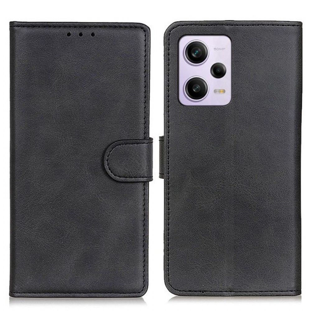 Flip Case Für Xiaomi Redmi Note 12 Pro Mattes Kunstleder