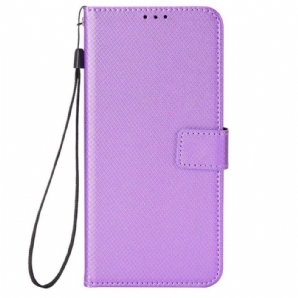 Flip Case Für Xiaomi Redmi Note 12 Pro Mit Kordel Stylisches Riemchen-kunstleder