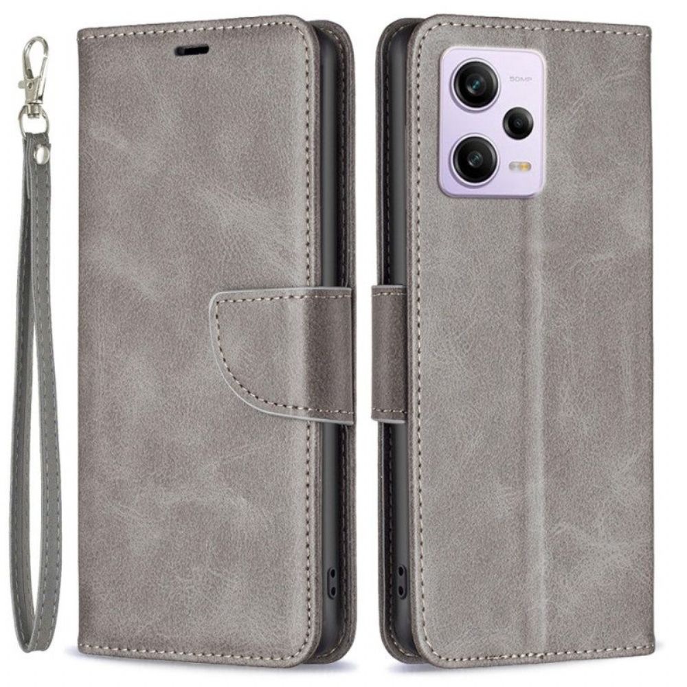 Flip Case Für Xiaomi Redmi Note 12 Pro Schrägverschluss