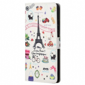 Flip Case Für Samsung Galaxy S23 5G Ich Liebe Paris