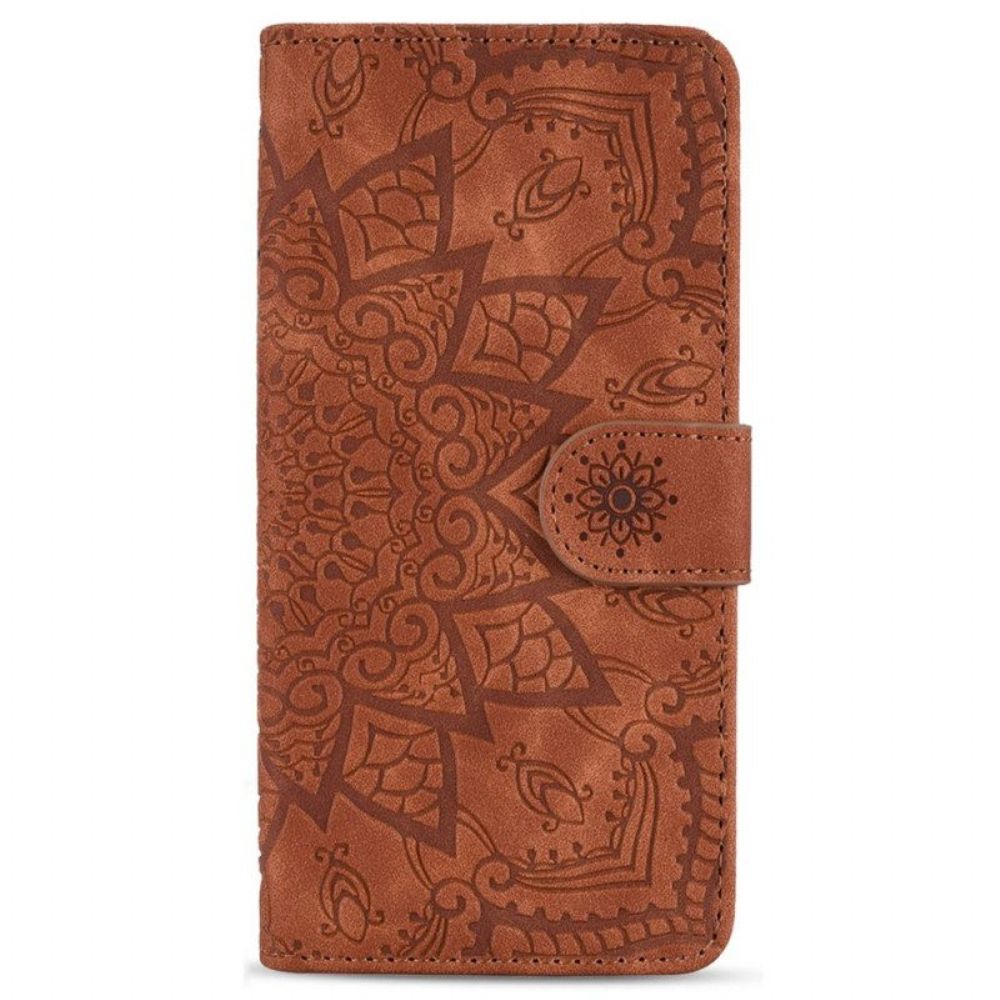 Flip Case Für Samsung Galaxy S23 5G Mit Kordel Stilvolles Riemchen-mandala