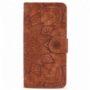 Flip Case Für Samsung Galaxy S23 5G Mit Kordel Stilvolles Riemchen-mandala