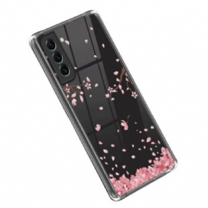 Handyhülle Für Samsung Galaxy S23 5G Nahtlose Rosa Blumen