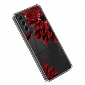 Hülle Für Samsung Galaxy S23 5G Nahtlose Rote Blume