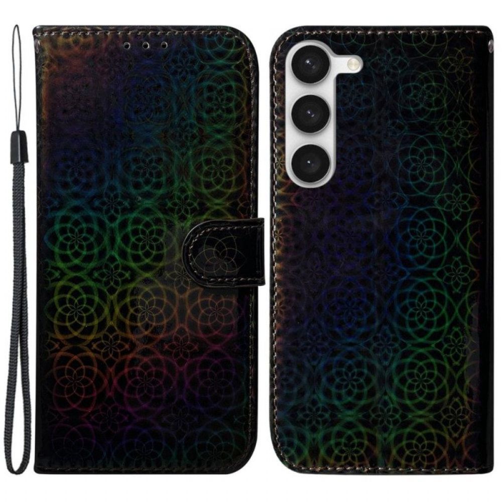 Lederhüllen Für Samsung Galaxy S23 5G Disco-stil