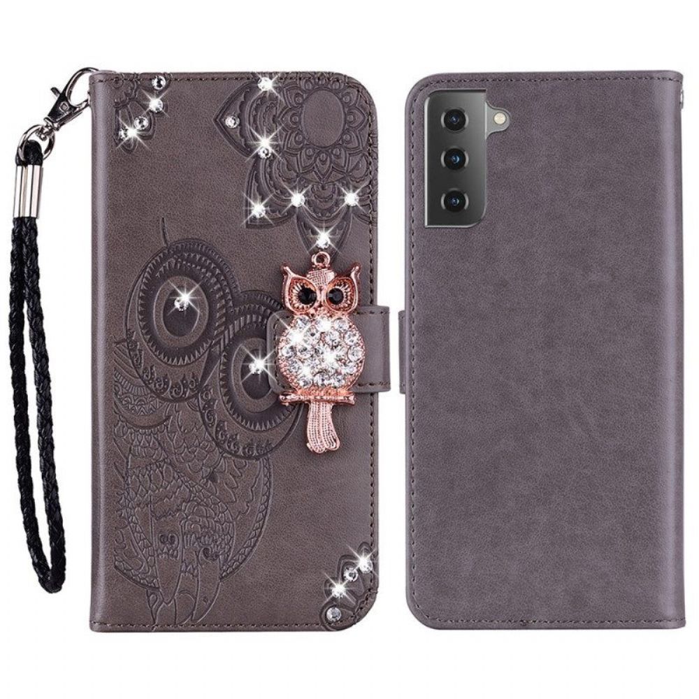 Lederhüllen Für Samsung Galaxy S23 5G Eulen-mandala Und Charme