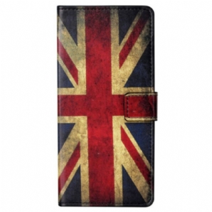 Lederhüllen Für Samsung Galaxy S23 5G Vintage Englische Flagge