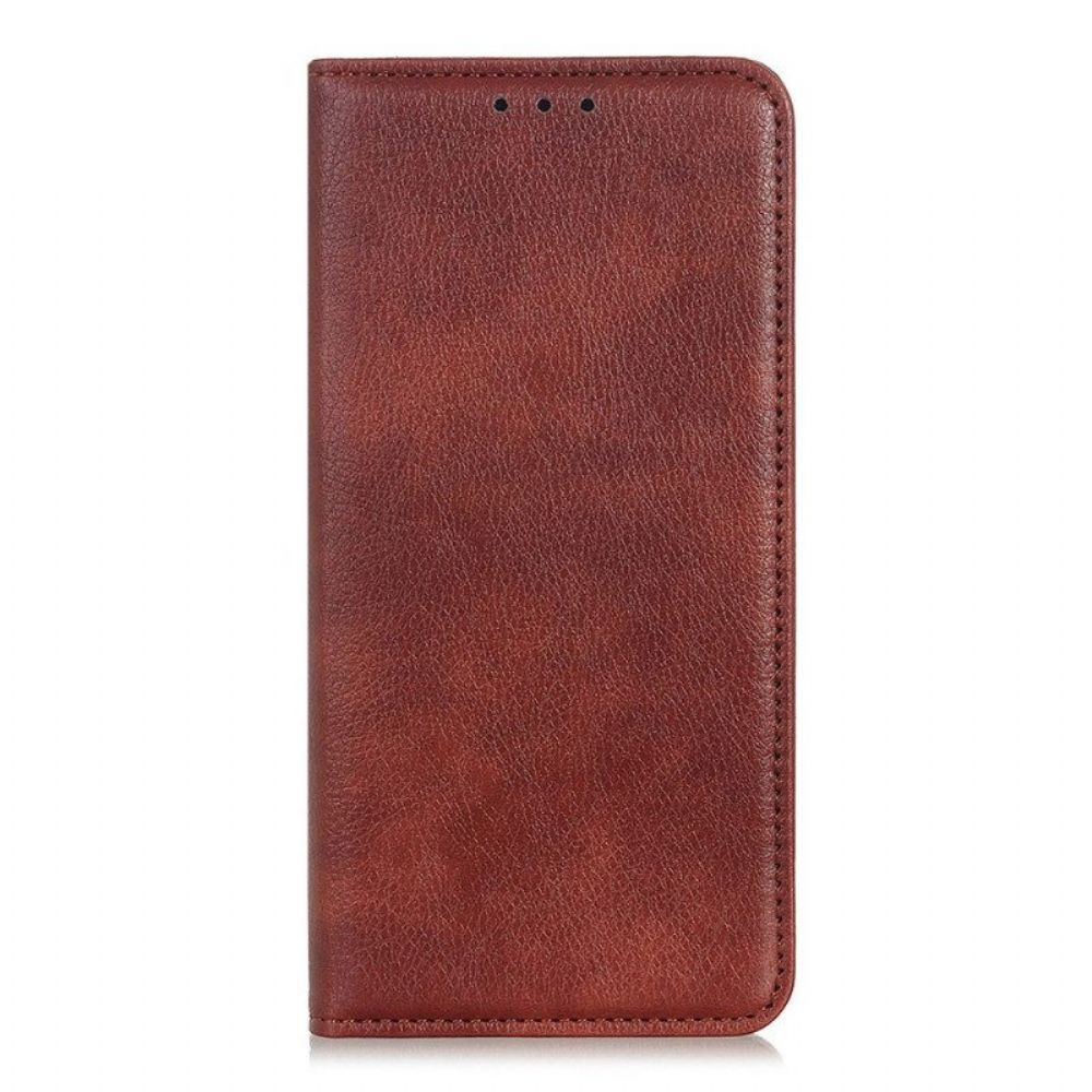 Schutzhülle Für Samsung Galaxy S23 5G Flip Case Litschi-spaltleder