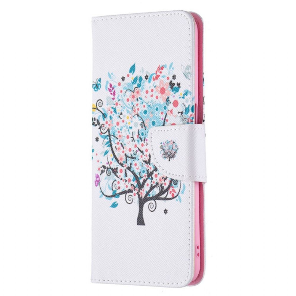 Flip Case Für Oppo A16 / A16s Blumiger Baum