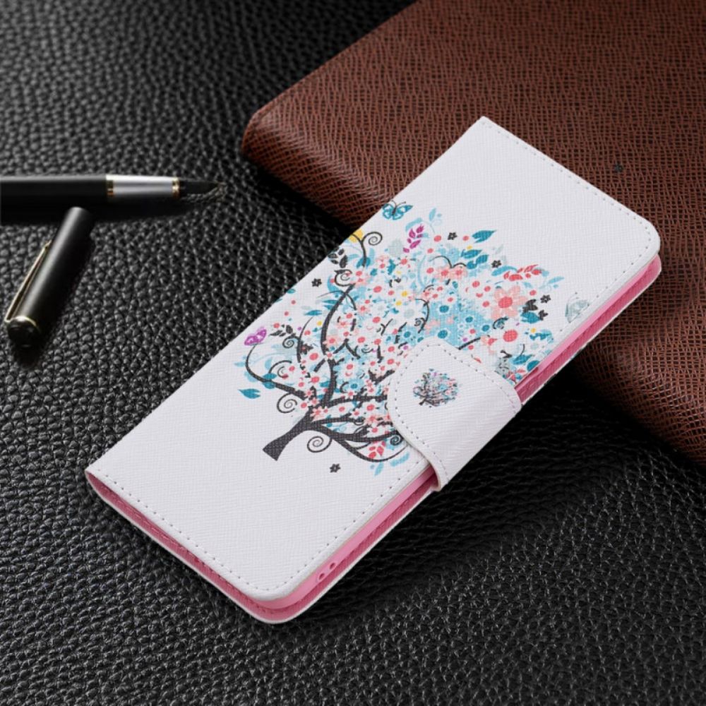 Flip Case Für Oppo A16 / A16s Blumiger Baum