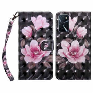 Flip Case Für Oppo A16 / A16s Blütenblumen