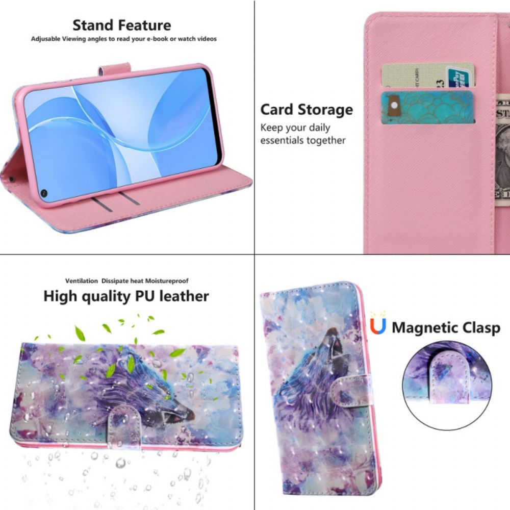 Flip Case Für Oppo A16 / A16s Der Wolf