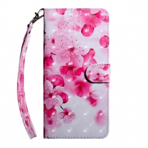 Flip Case Für Oppo A16 / A16s Rosa Blumen