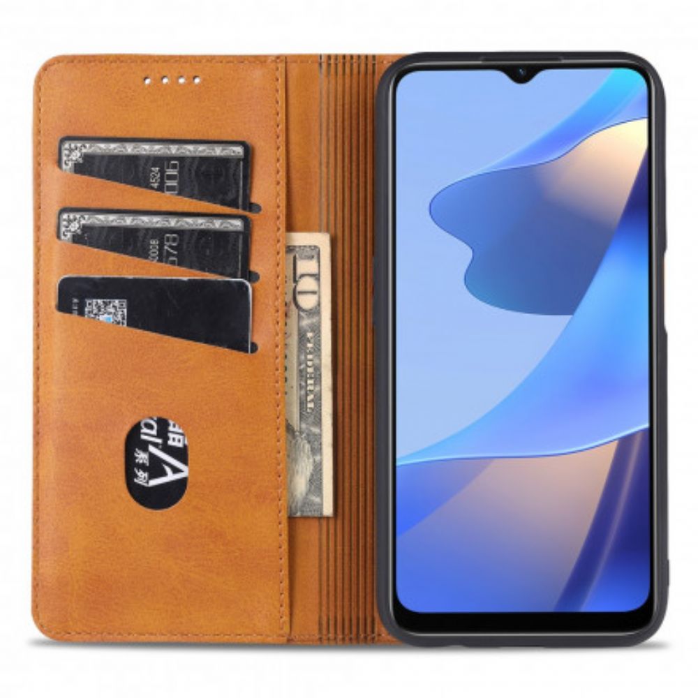 Schutzhülle Für Oppo A16 / A16s Flip Case Azns-lederstil