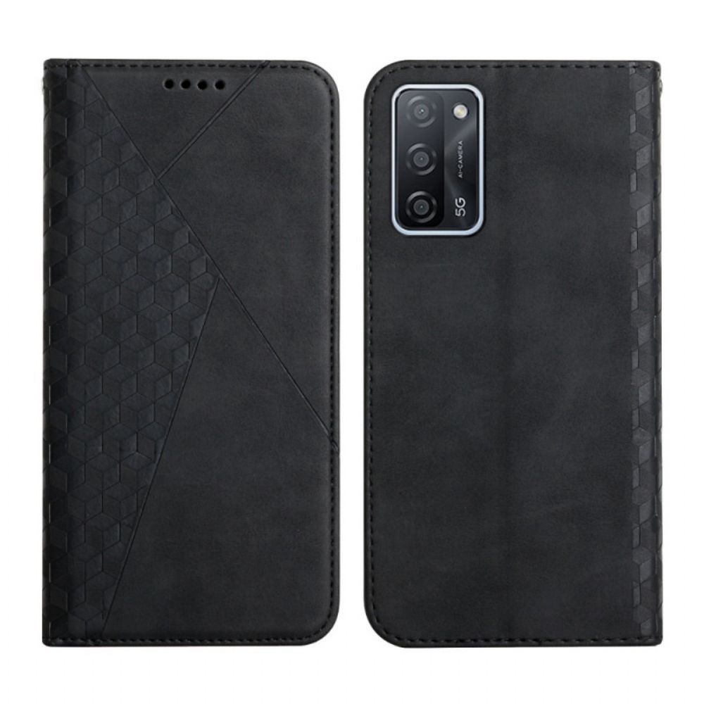 Schutzhülle Für Oppo A16 / A16s Flip Case Geo-ledereffekt