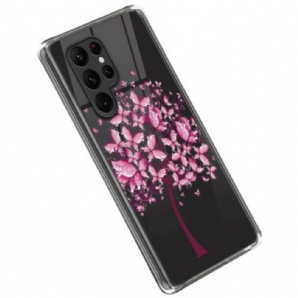 Hülle Für Samsung Galaxy S23 Ultra 5G Rosa Baum