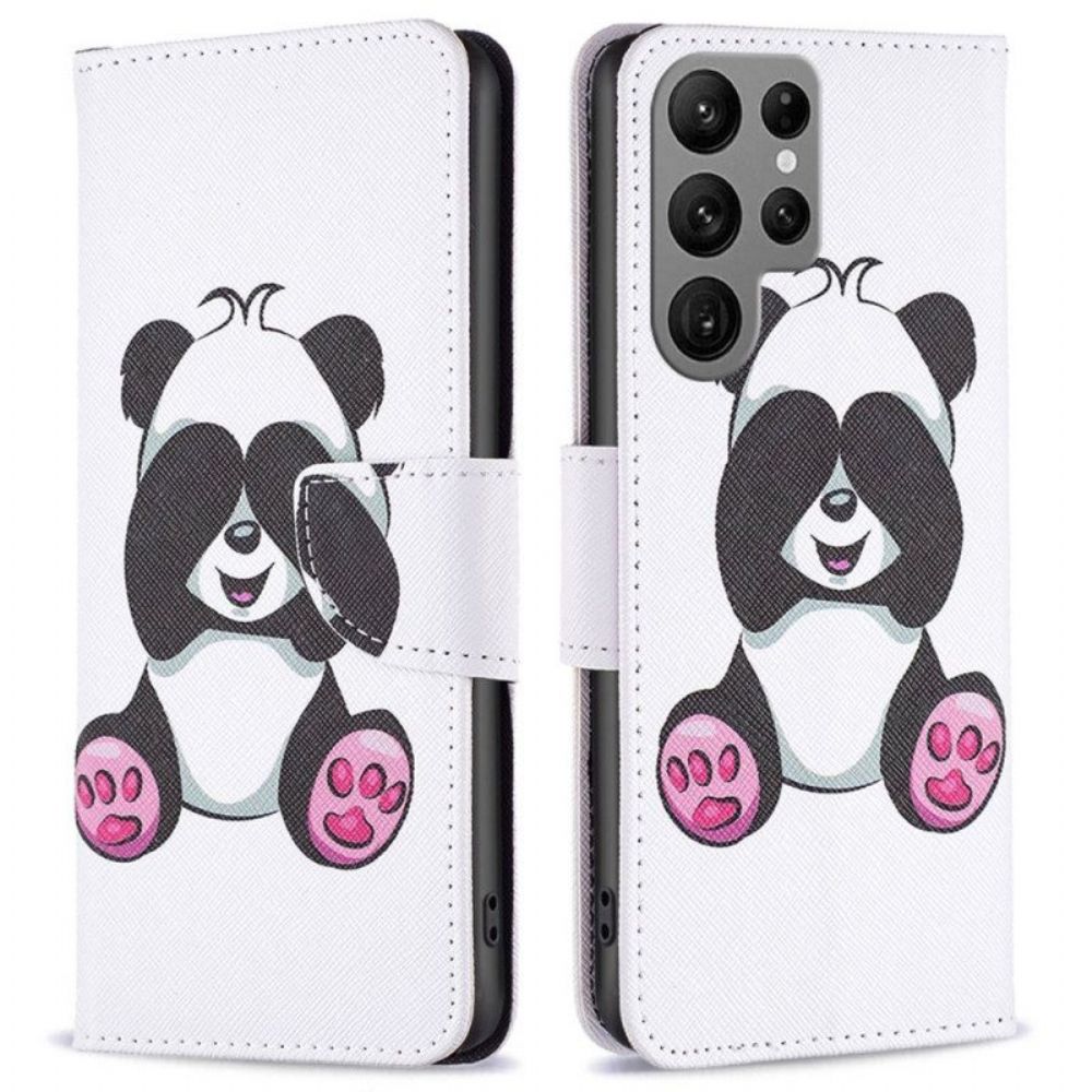 Lederhüllen Für Samsung Galaxy S23 Ultra 5G Panda