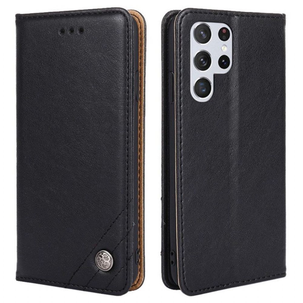 Schutzhülle Für Samsung Galaxy S23 Ultra 5G Flip Case Dekorative Nieten