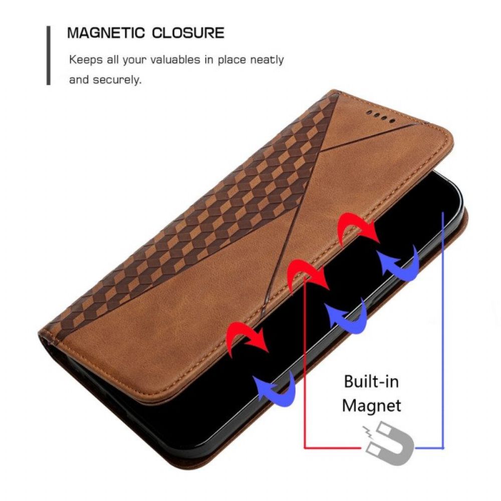 Schutzhülle Für Samsung Galaxy S23 Ultra 5G Flip Case Stil Leder 3d-muster