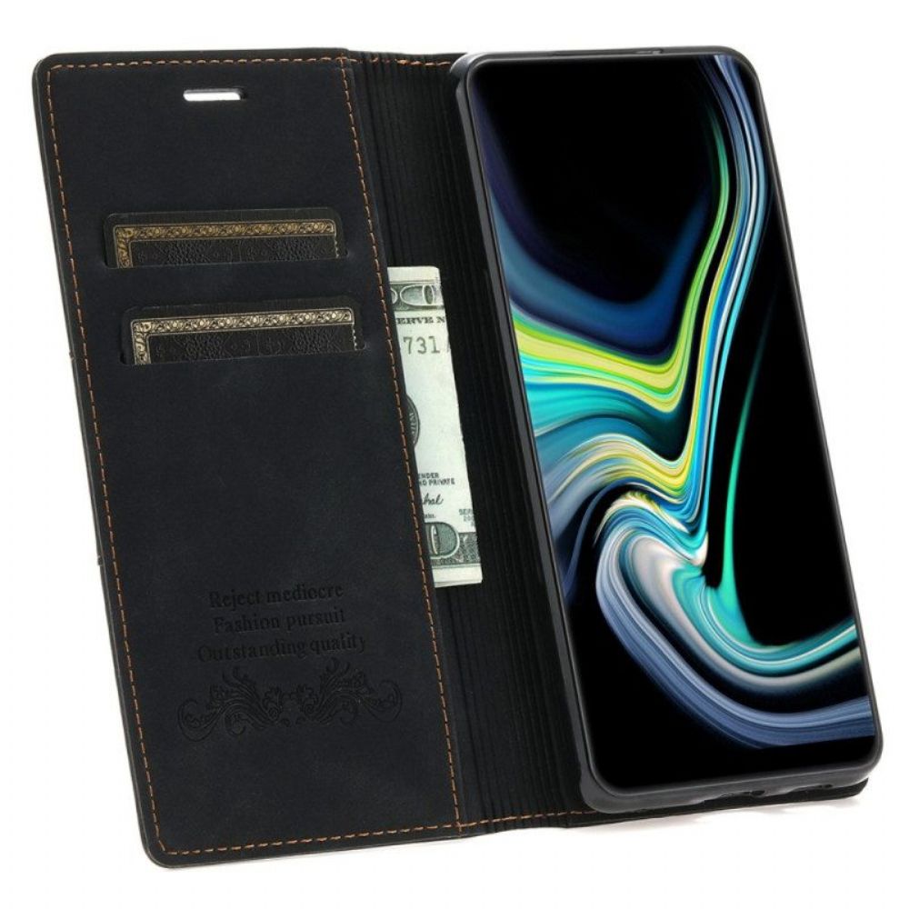 Schutzhülle Für Samsung Galaxy S23 Ultra 5G Flip Case Stil: Ledernaht. Magnetverschluss