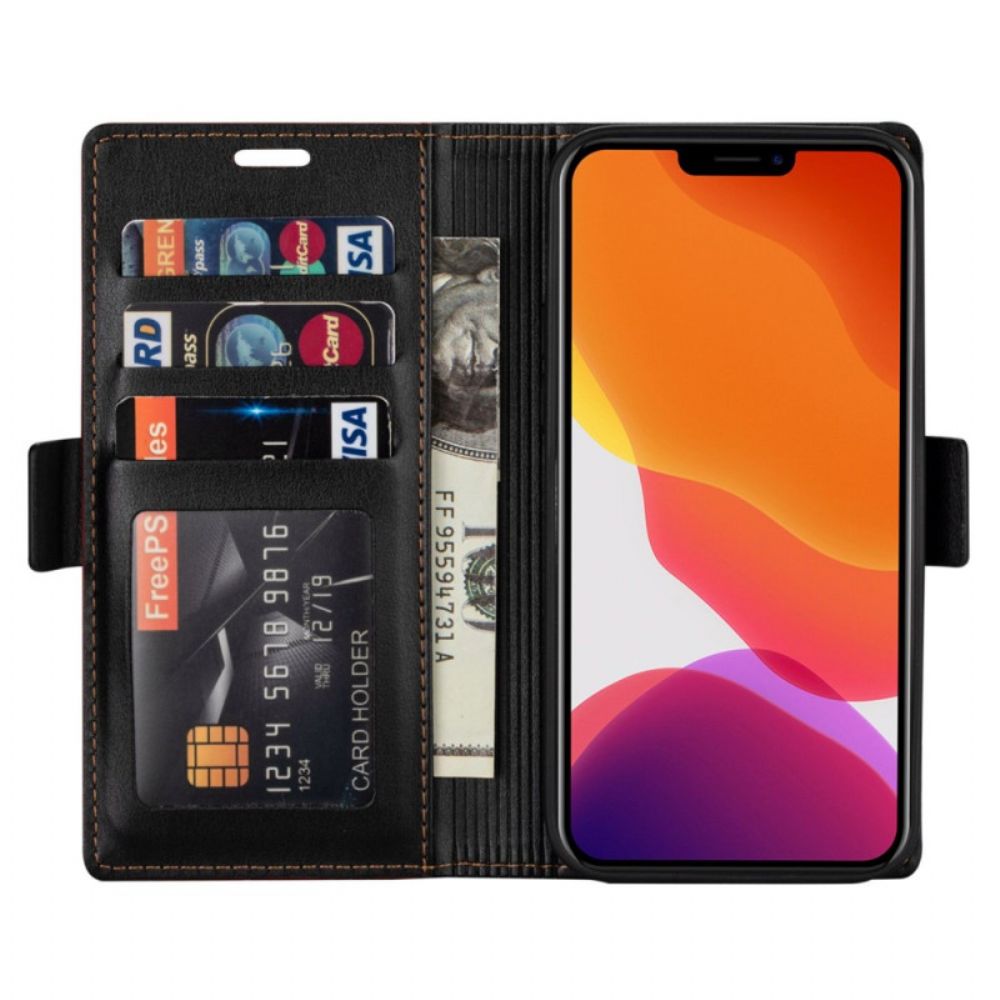 Flip Case Für iPhone 14 Pro Max Ln.bekus Ledereffekt