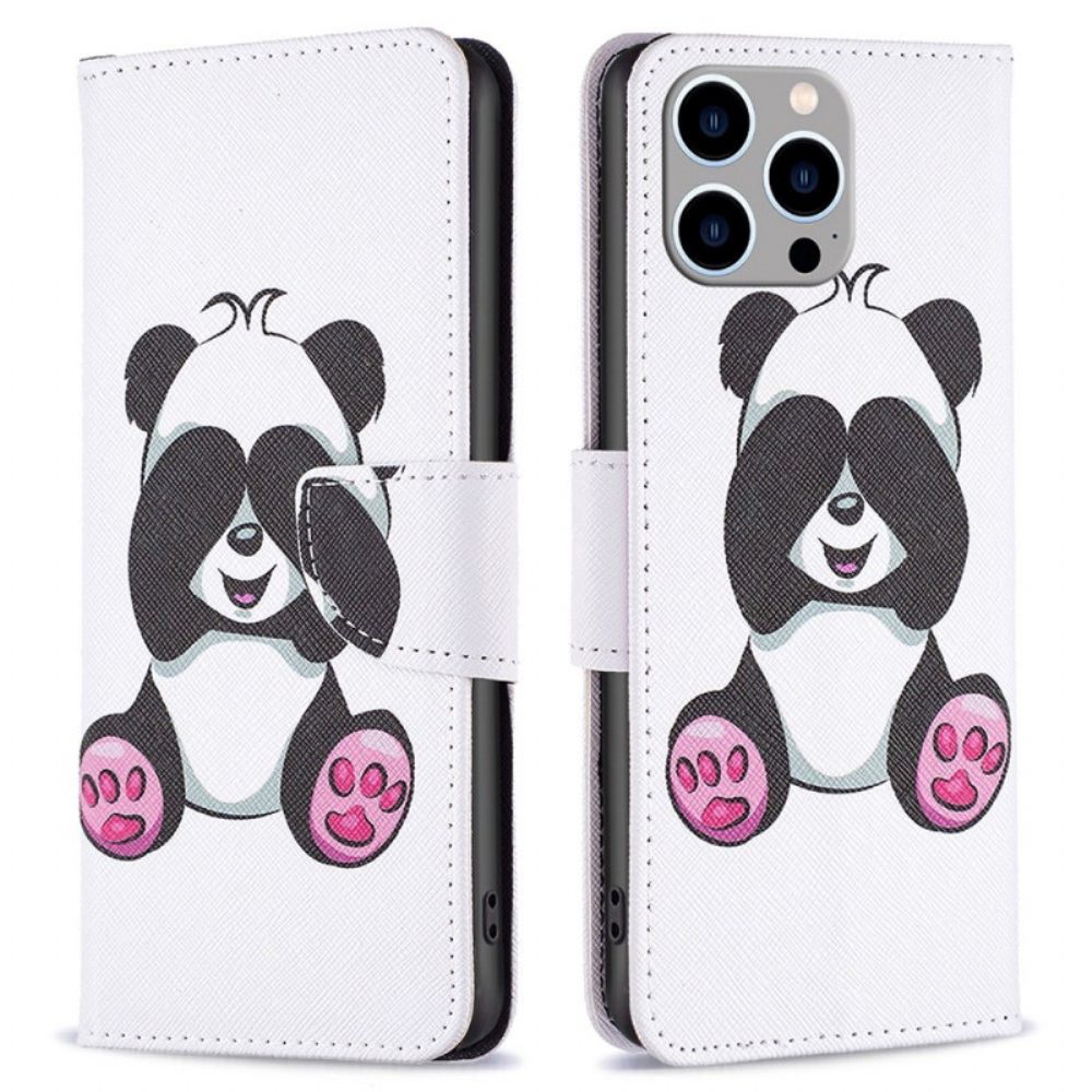 Flip Case Für iPhone 14 Pro Max Panda