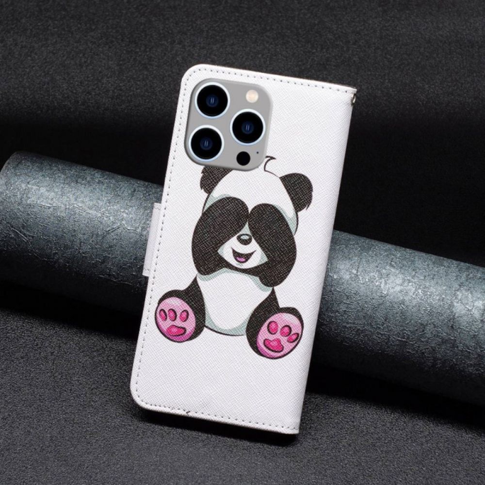 Flip Case Für iPhone 14 Pro Max Panda