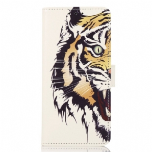 Flip Case Für iPhone 14 Pro Max Wilder Tiger