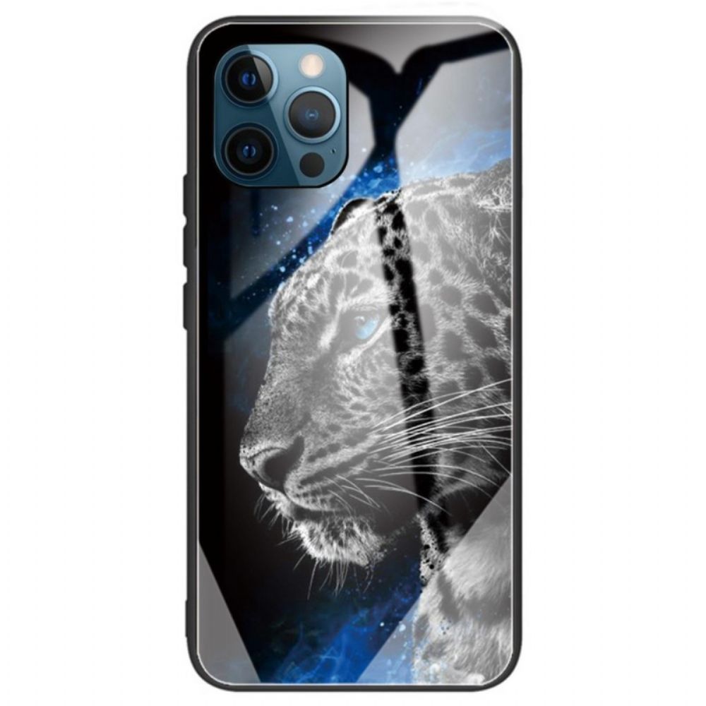 Handyhülle Für iPhone 14 Pro Max Tiger Gehärtetes Glas