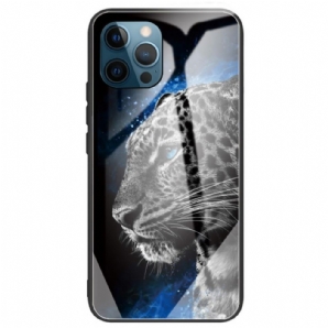 Handyhülle Für iPhone 14 Pro Max Tiger Gehärtetes Glas