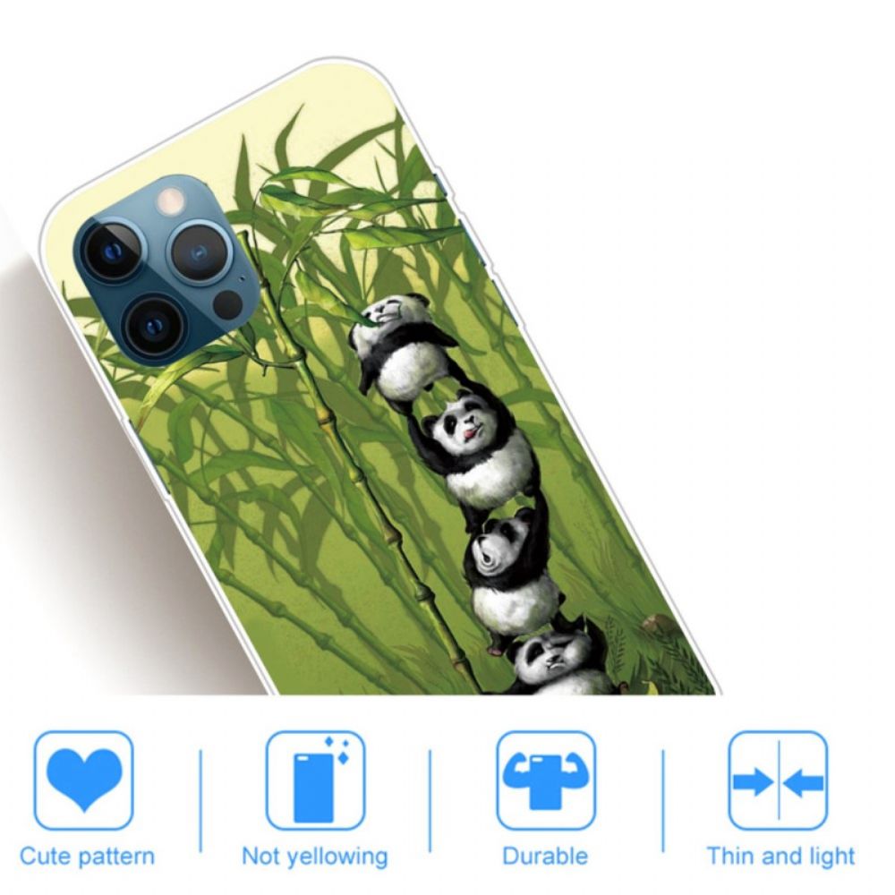 Hülle Für iPhone 14 Pro Max Haufen Pandas