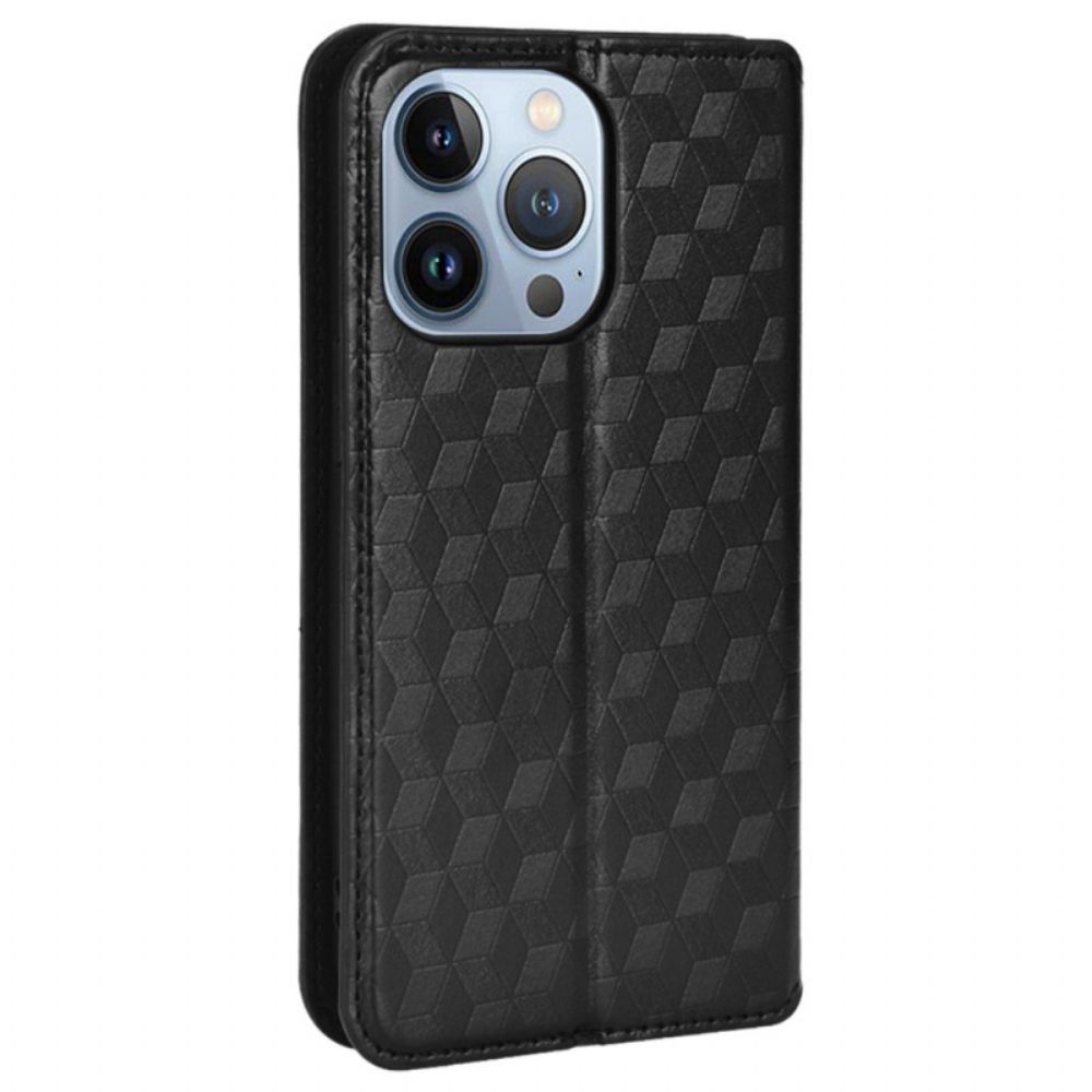 Schutzhülle Für iPhone 14 Pro Max Flip Case 3d-textur