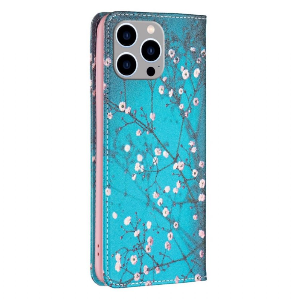 Schutzhülle Für iPhone 14 Pro Max Flip Case Blumen