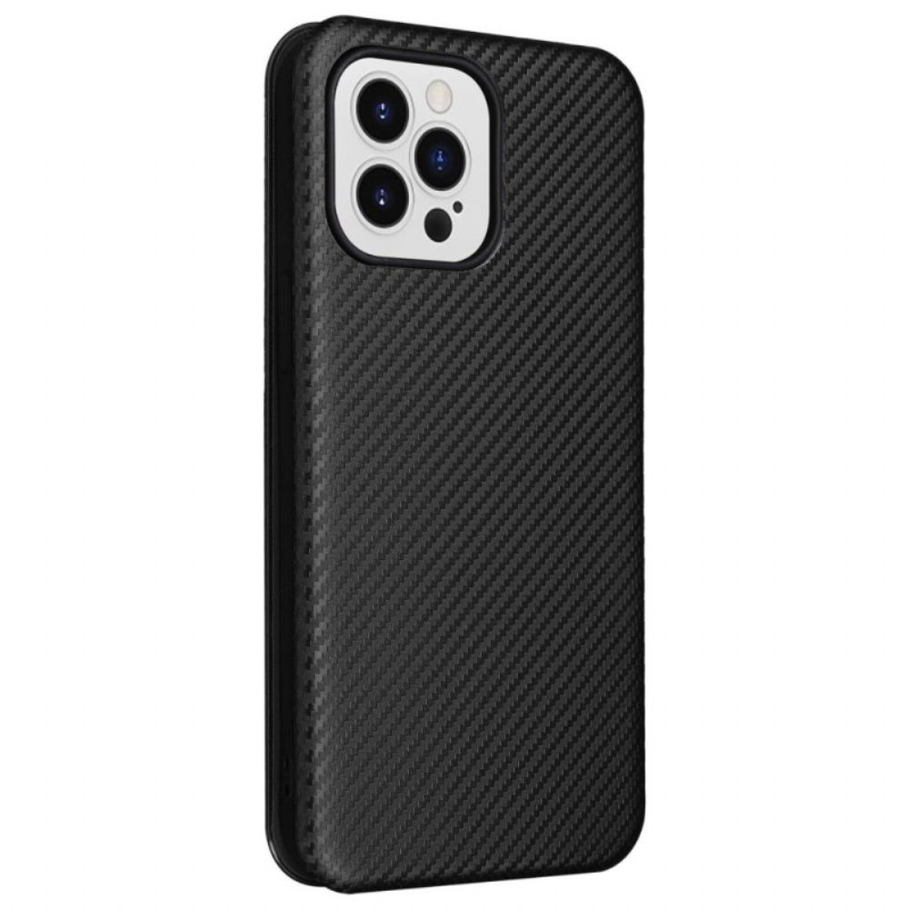 Schutzhülle Für iPhone 14 Pro Max Flip Case Kohlefaser