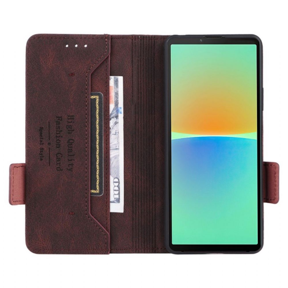 Flip Case Für Sony Xperia 10 IV Dezente Eleganz